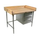 Bakers Wood-Top Work Tables w/ Drawers image