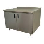 Stainless Steel Work Tables w/ Hinged Cabinet Base image
