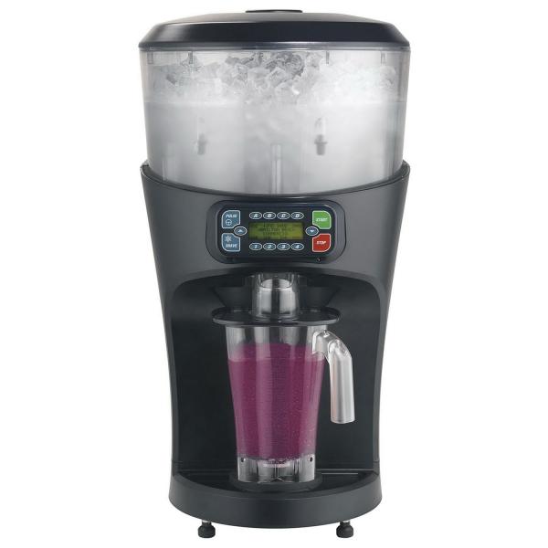 KITGARN 30L Commercial Ice Crusher Stainless Steel 2200W Electric Ice Blender Smoothie Machine with Tempered Glass Cover Commercial Crushed Ice Blender for Snack Bar or Supermakets 
