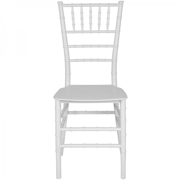 HERCULES Premium Series White Resin Stacking Chiavari Chair LE-WHITE-GG 