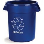 Bronco Recycle Waste Container, 32 gallon, round