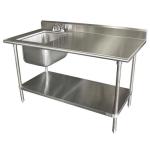 Advance Tabco Stainless Steel Work Table Prep Sinks image