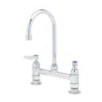 T S Brass Goose Neck Deck Mounted Faucets image