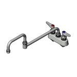 T S Brass Double Jointed Deck Mounted Faucets image