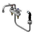T S Brass Deck Mounted Faucets With Spray Hose image