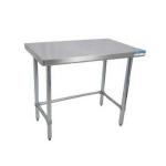 BK Resources 14 Gauge Stainless Steel Work Tables Open Base image