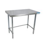 BK Resources 16 Gauge Stainless Steel Work Tables Open Base image